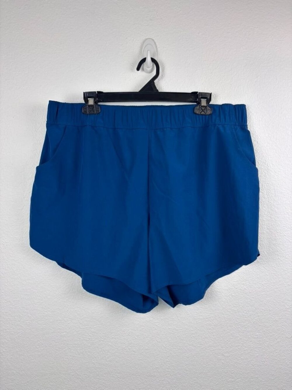 Torrid women's 2 2X teal blue high waist swim cover up shorts modest swimwear